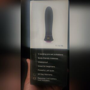 Black and Pink Waterproof Massager by